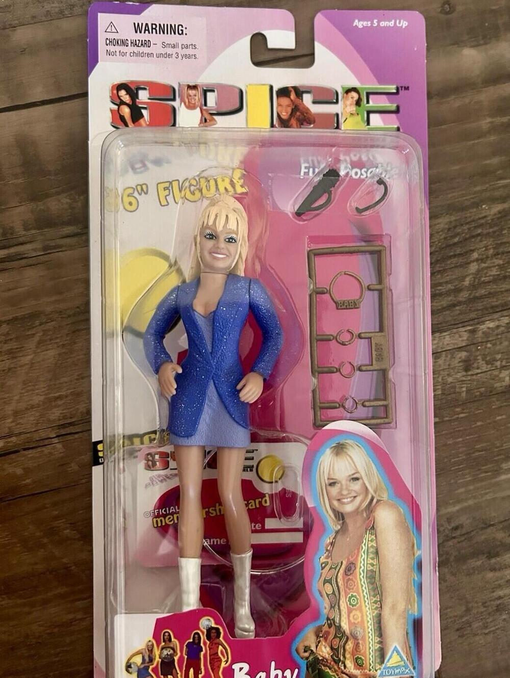 Toymax 1998 Vintage Spice Girls Baby Spice 6” Poseable Doll